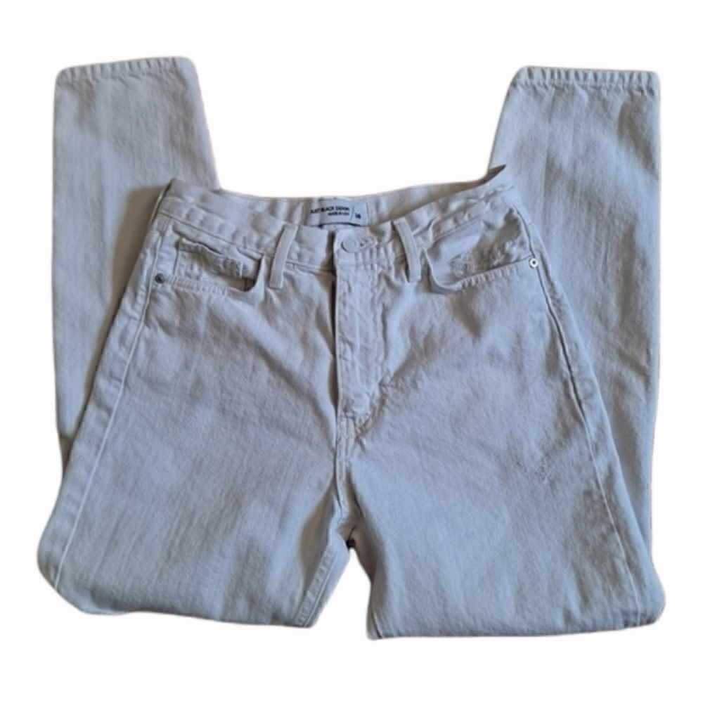 Just Black Boyfriend Jean Off White 26 Waist - Picture 3 of 6